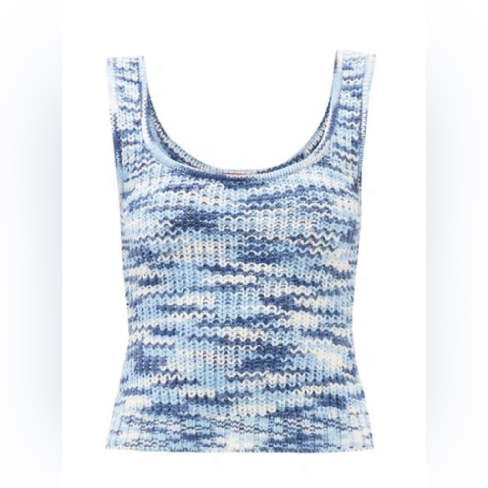 STAUD GARDENIA SPACE DYED KNIT TANK, Size XS